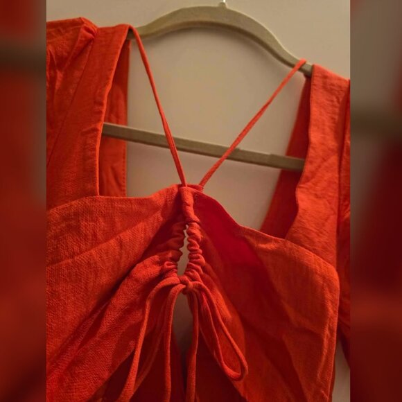 XS Red Lined Dress - Picture 3 of 4